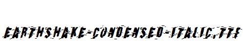 Earthshake-Condensed-Italic