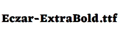 Eczar-ExtraBold