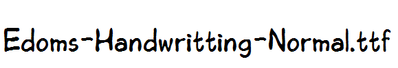 Edoms-Handwritting-Normal