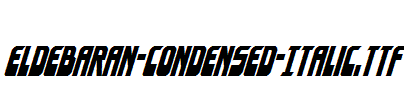 Eldebaran-Condensed-Italic