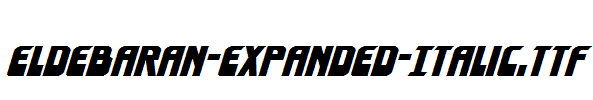 Eldebaran-Expanded-Italic