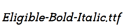 Eligible-Bold-Italic