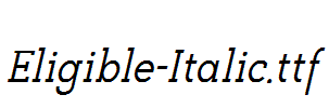 Eligible-Italic