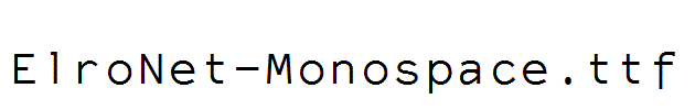 ElroNet-Monospace