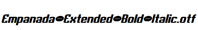 Empanada-Extended-Bold-Italic