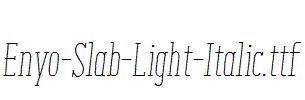 Enyo-Slab-Light-Italic