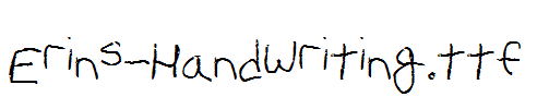 Erins-Handwriting