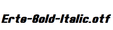 Erte-Bold-Italic
