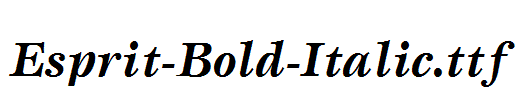 Esprit-Bold-Italic.ttf