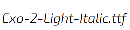Exo-2-Light-Italic