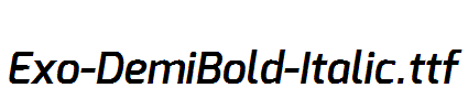 Exo-DemiBold-Italic