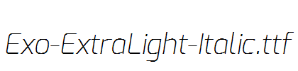 Exo-ExtraLight-Italic