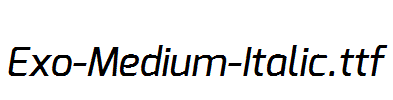 Exo-Medium-Italic