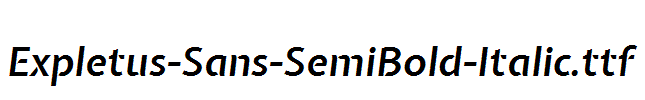 Expletus-Sans-SemiBold-Italic