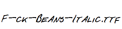 F-ck-Beans-Italic
