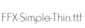 FFX-Simple-Thin.ttf