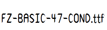 FZ-BASIC-47-COND.ttf