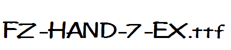FZ-HAND-7-EX.ttf