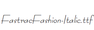FastracFashion-Italic.ttf