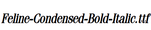 Feline-Condensed-Bold-Italic.ttf