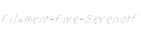 Filament-Five-Seven.otf