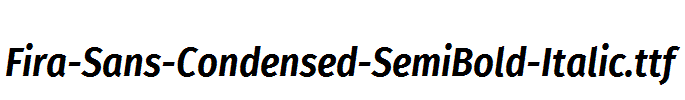 Fira-Sans-Condensed-SemiBold-Italic