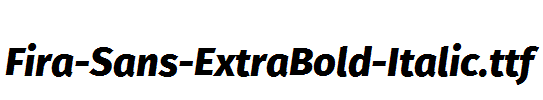 Fira-Sans-ExtraBold-Italic