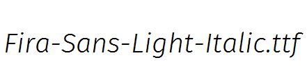 Fira-Sans-Light-Italic