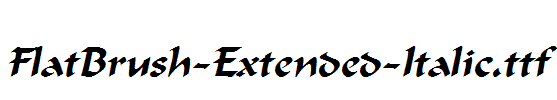 FlatBrush-Extended-Italic.ttf