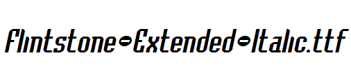 Flintstone-Extended-Italic.ttf