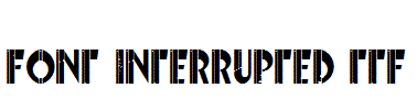 Font-Interrupted