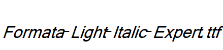 Formata-Light-Italic-Expert.ttf