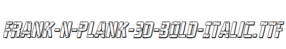 Frank-n-Plank-3D-Bold-Italic