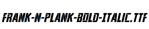 Frank-n-Plank-Bold-Italic