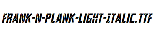 Frank-n-Plank-Light-Italic