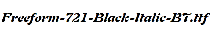 Freeform-721-Black-Italic-BT.ttf