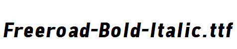 Freeroad-Bold-Italic