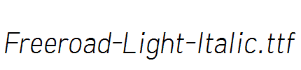 Freeroad-Light-Italic
