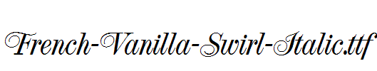 French-Vanilla-Swirl-Italic.ttf