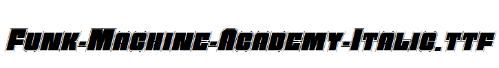 Funk-Machine-Academy-Italic