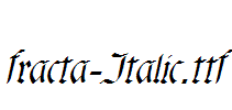 fracta-Italic