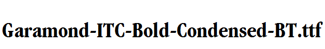 Garamond-ITC-Bold-Condensed-BT.ttf