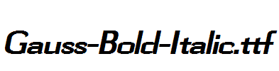Gauss-Bold-Italic.ttf