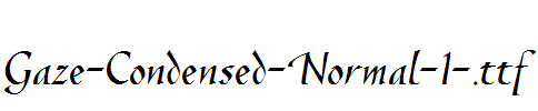 Gaze-Condensed-Normal-1-.ttf