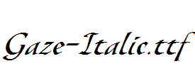 Gaze-Italic.ttf