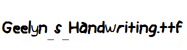 Geelyn_s_Handwriting.ttf