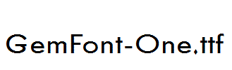 GemFont-One.ttf