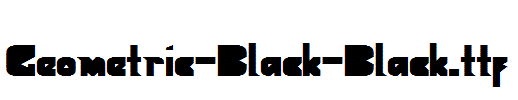 Geometric-Black-Black.ttf