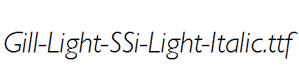 Gill-Light-SSi-Light-Italic.ttf