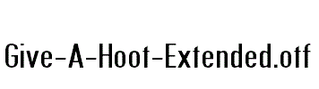 Give-A-Hoot-Extended.otf